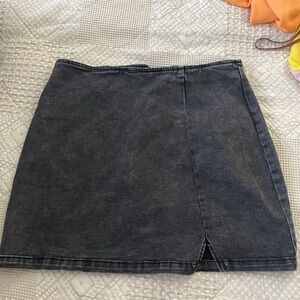 High waisted mini pencil skirt